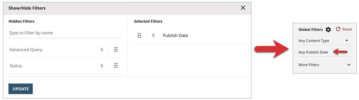 Setting the Global Filters