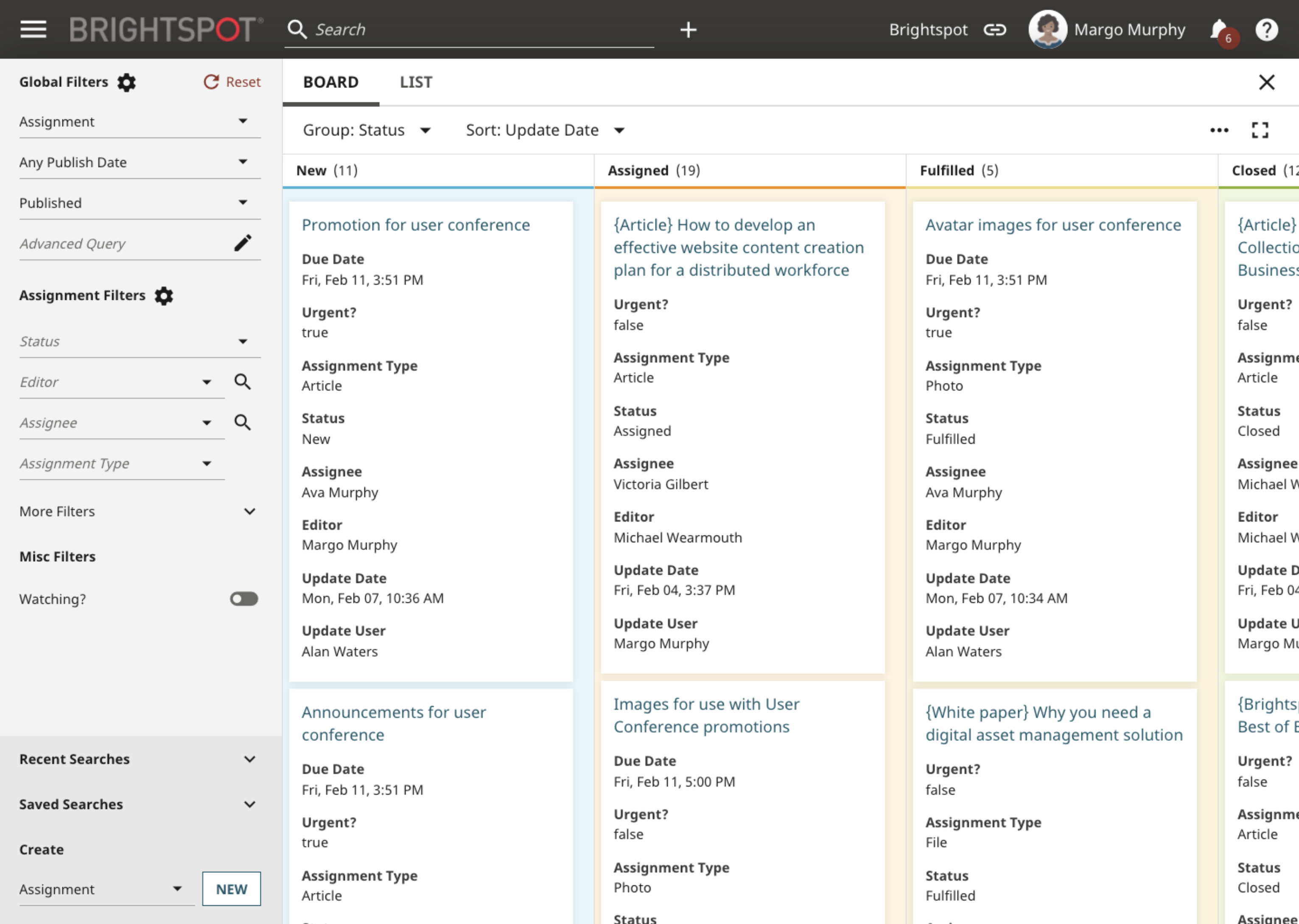 CMS Search Board screenshot