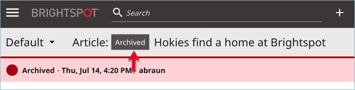 Archived article