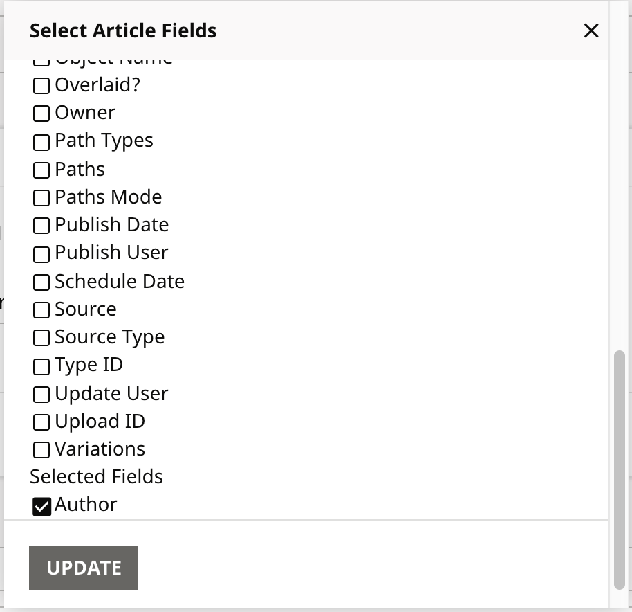 Select fields widget with Author shown.png