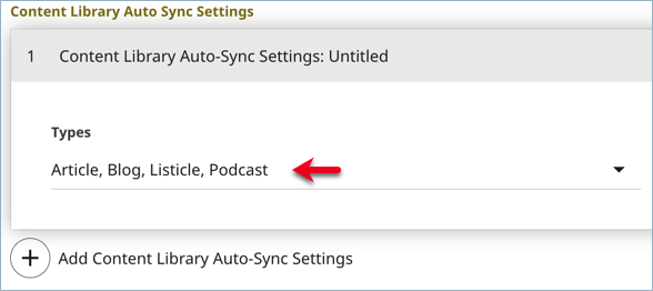 Adding content types to sync with Sailthru