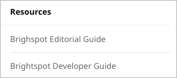 Resources widget