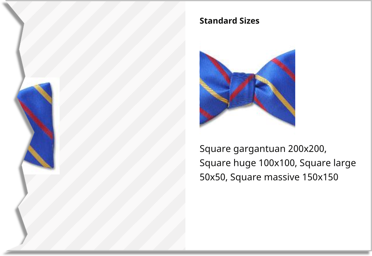 Custom image sizes in sizes tab