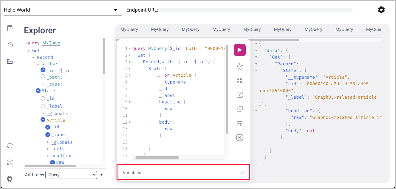 GraphQL variables pane.png