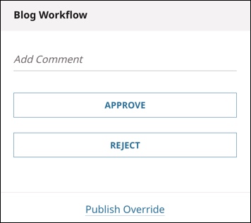Workflow options for a role with unlimited permissions
