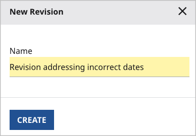 Create revision