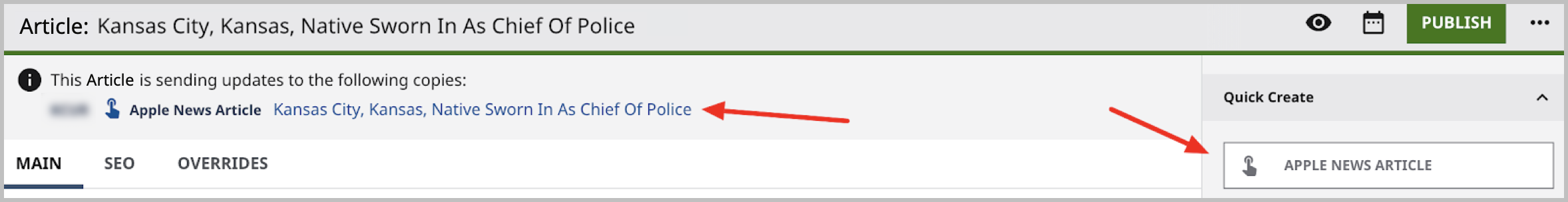 Apple News Header link in Article content type.png