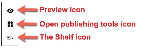 Side toolbar icons