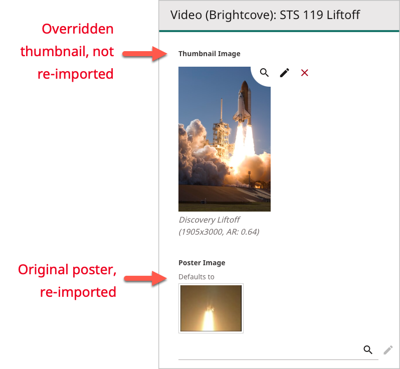 Re-importing Brightcove images