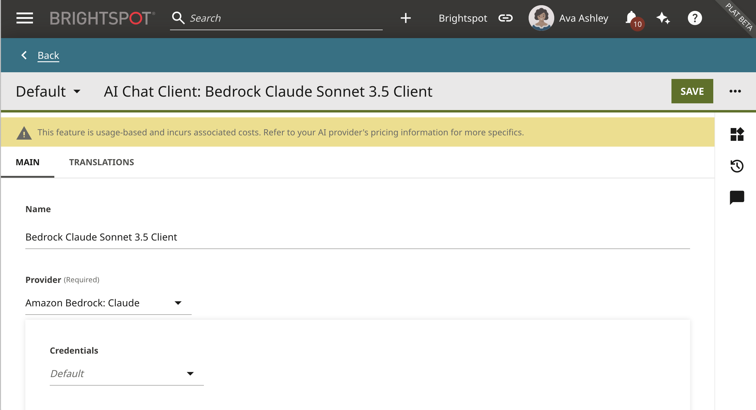 Amazon Bedrock Client Configuration