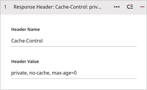 Multiple values for a response header