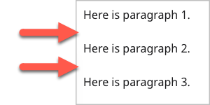 Empty paragraphs