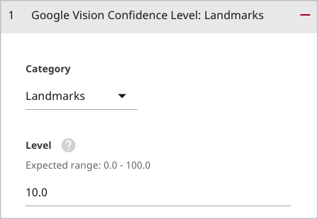 Google Vision confidence level