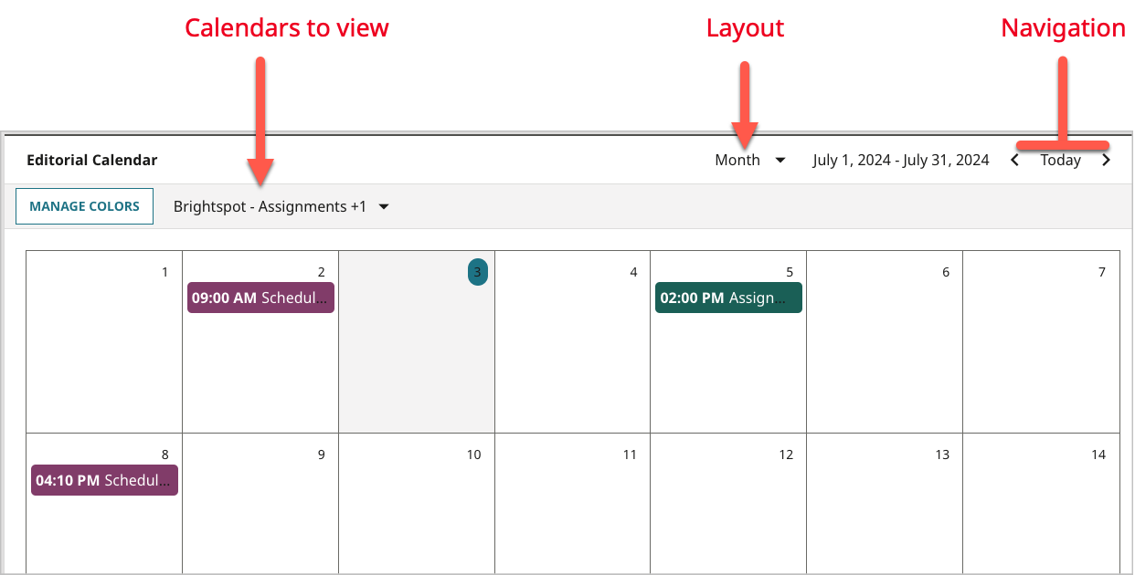 Viewing imported calendars