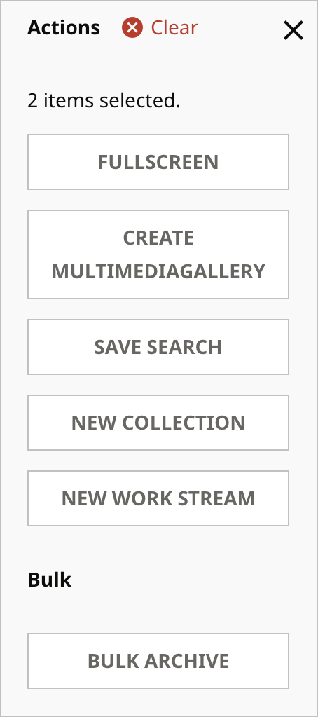 Create MultiMediaGallery button displayed