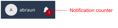 Notification counter